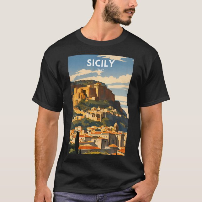 Siciliens Italien T Shirt (Framsida)