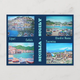 Siciliens landskap - vykort