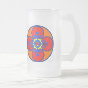 Siciliens Medelhavsdesign Frostat Ölglas
