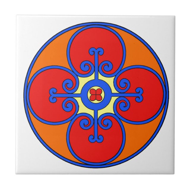 Siciliens Medelhavsdesign Kakelplatta (Framsidan)