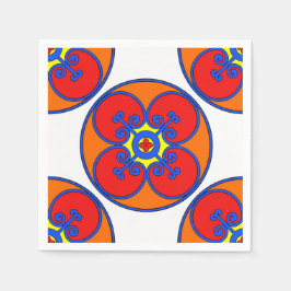 Siciliens Medelhavsdesign Pappersservett