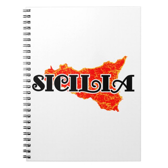 Sicily Anteckningsbok Med Spiral (Framsidan)