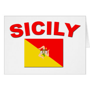 Sicily flagga - kort