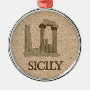 Sicily högvärdig prydnad julgransprydnad metall