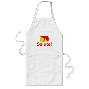 Sicily honnör! långt förkläde