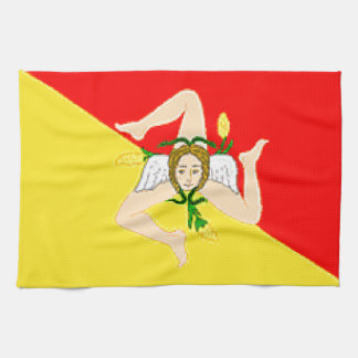 Sicily (italien) flagga kökshandduk