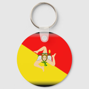 Sicily (italien) flagga nyckelring