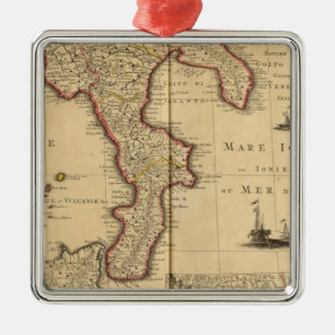 Sicily italien julgransprydnad metall