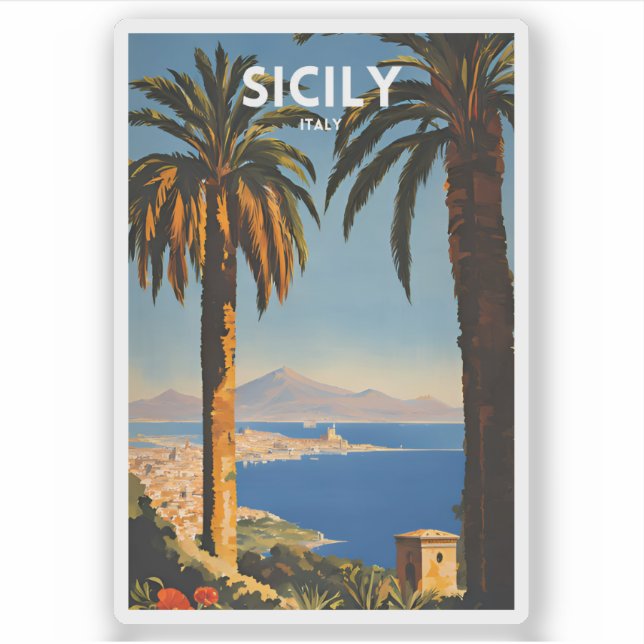 Sicily Klistermärken (Framsida)