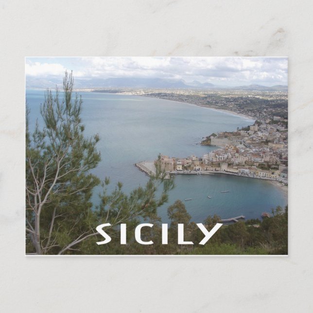 Sicily Kusten Vykort (Framsida)
