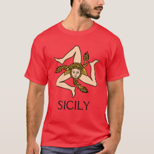 Sicily - Sicilian Triskelion skjorta T-shirt