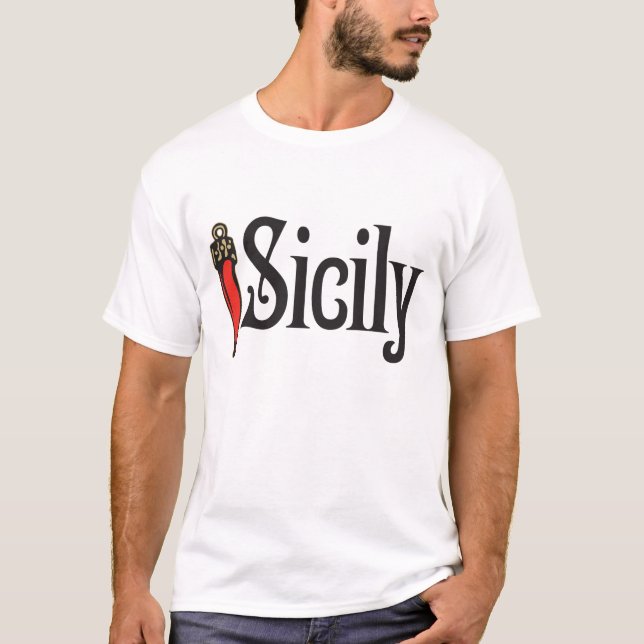 Sicily t-skjorta tee (Framsida)