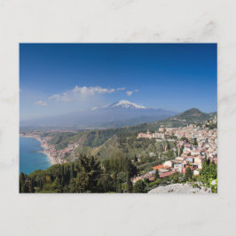 Sicily - Taormina framme av den Etna vykortet Vykort