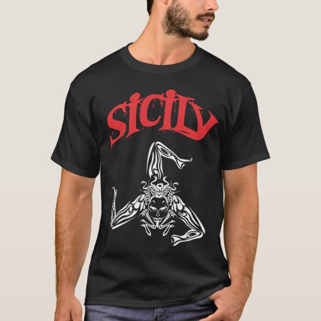 Sicily Trinacria T-shirt (Framsida)
