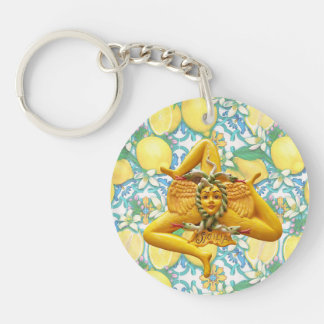 Sicily Trinacria Yellow Italian Lemon Ornament