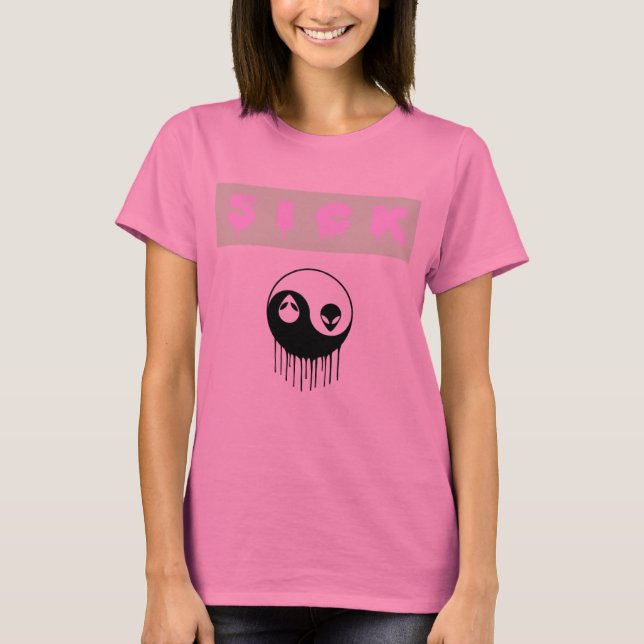 Sick Alien Shirt T-shirt (Framsida)