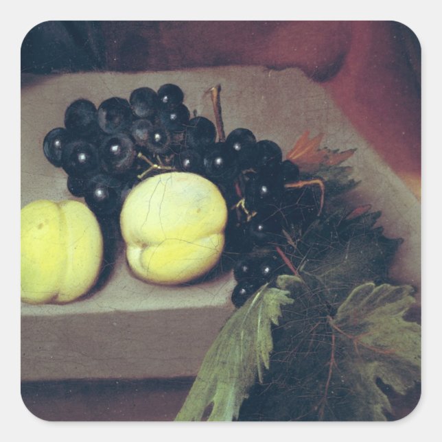 Sick Bacchus Fyrkantigt Klistermärke (Framsida)