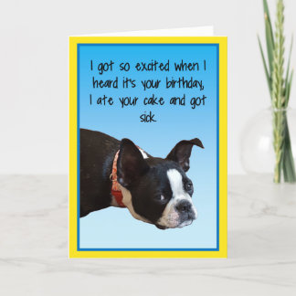 Sick Birthday Boston Kort