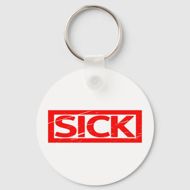Sick Frimärke Nyckelring (Framsida)