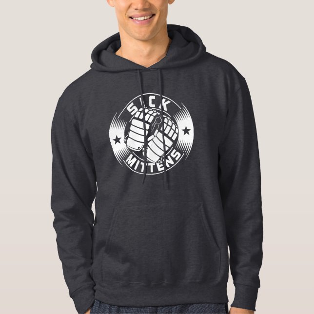Sick Mittens Ice Hockey Slang Hoodie (Framsida)
