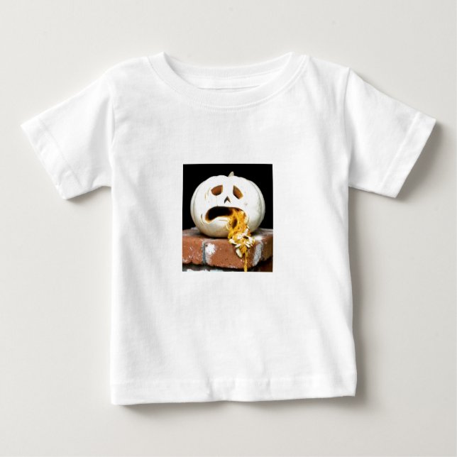 Sick Pumpkin Baby Shirt - "Barfy" T (Framsida)
