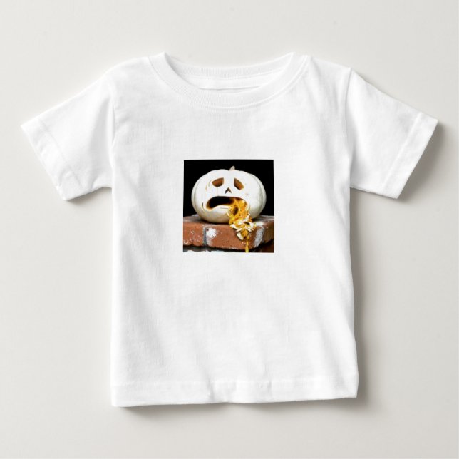 Sick Pumpkin Baby Shirt - "Barfy" T Shirt (Framsida)
