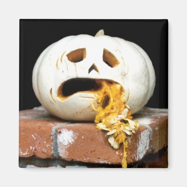 Sick Pumpkin Magnet - "Barfy" (Framsidan)