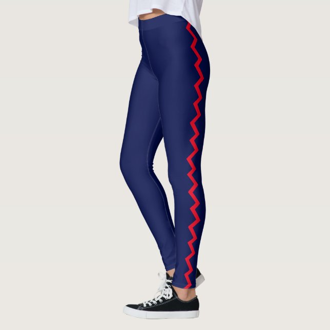 Sick-Sack-leggings Leggings (Vänster)