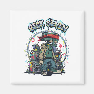 Sick Seven 67 Graffiti Meme Six Seven Kul Gata U Magnet