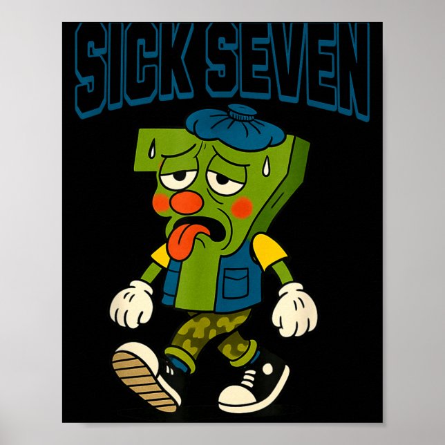 Sick Seven 67 Halloween Costume For Pular Design  Poster (Framsidan)