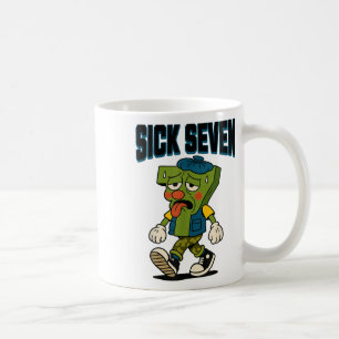 Sick Seven 67 Halloween-kostym för trendig populär Kaffemugg