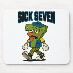 Sick Seven 67 Halloween-kostym för trendig populär Musmatta