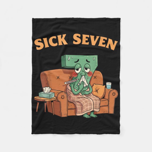 Sick Seven 67 Halloween-kostym Roligt ordspel Desi Fleecefilt (Framsidan)