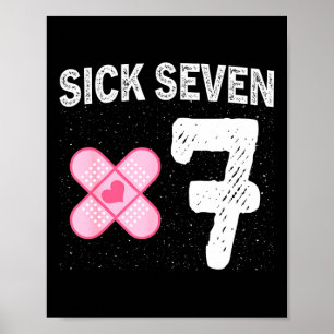 Sick Seven 67 Halloween-kostym Roligt ordspel Desi Poster