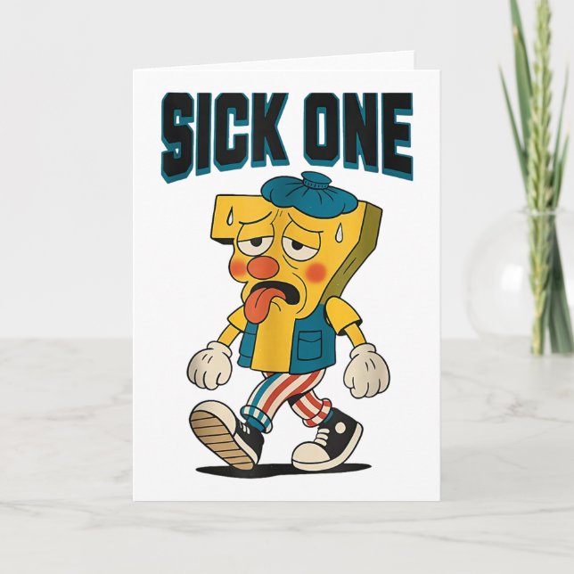 Sick Seven 67 Halloween-kostym Roligt ordspel Flic Kort (Framsida)