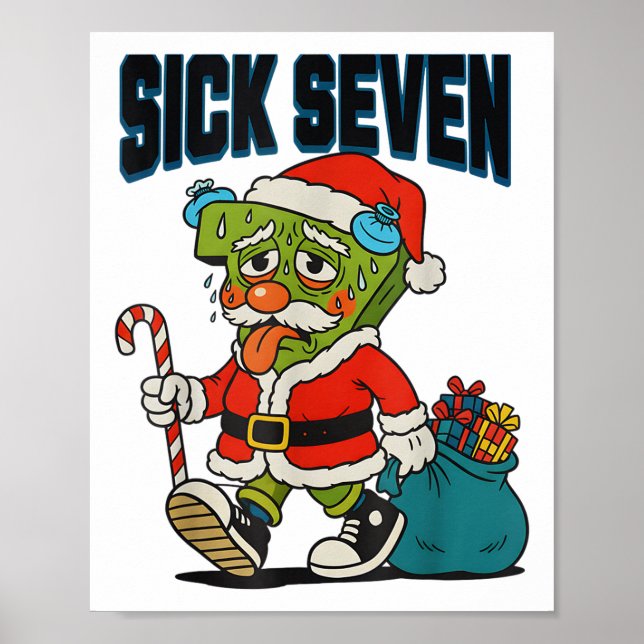 Sick Seven 67 Kostym Rolig Jul Santa Män Ki Poster (Framsidan)