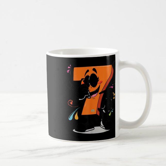 Sick Seven 67 Meme Brainrot Halloween-outfitidé  Kaffemugg (Höger)