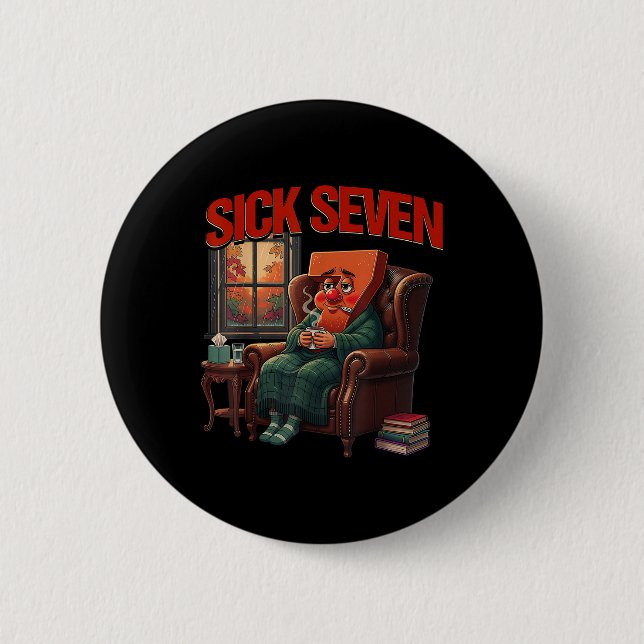 Sick Seven 67 Meme Halloween-kostym Rolig Mysig Au Knapp (Framsida)