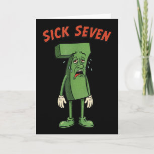 Sick Seven 67 Meme Halloween-kostym Rolig Retro Hu Kort