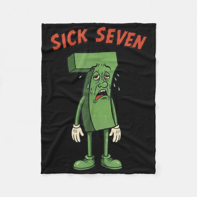Sick Seven 67 Meme Halloween-kostym Roligt Retro H Fleecefilt (Framsidan)