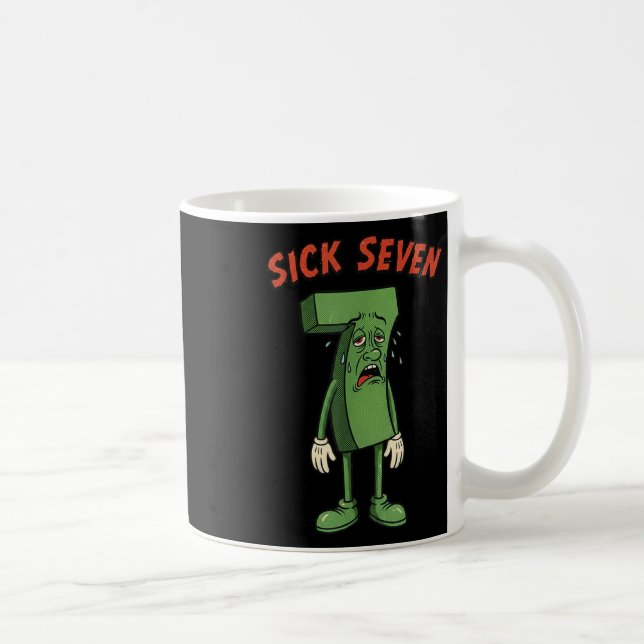 Sick Seven 67 Meme Halloween-kostym Roligt Retro H Kaffemugg (Höger)