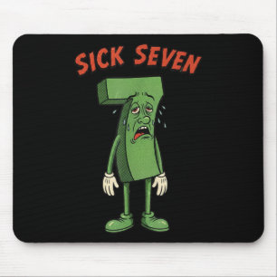 Sick Seven 67 Meme Halloween-kostym Roligt Retro H Musmatta