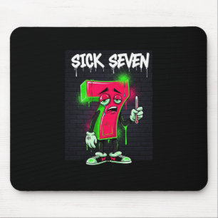 Sick Seven 67 Meme Halloween-kostym Roligt Retro H Musmatta