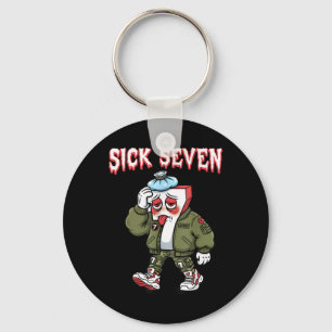 Sick Seven 67 Meme Rolig Gen Alpha Slang Brainrot  Nyckelring