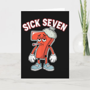 Sick Seven 67 Meme Sex Sju Roligt Ordspel Kort