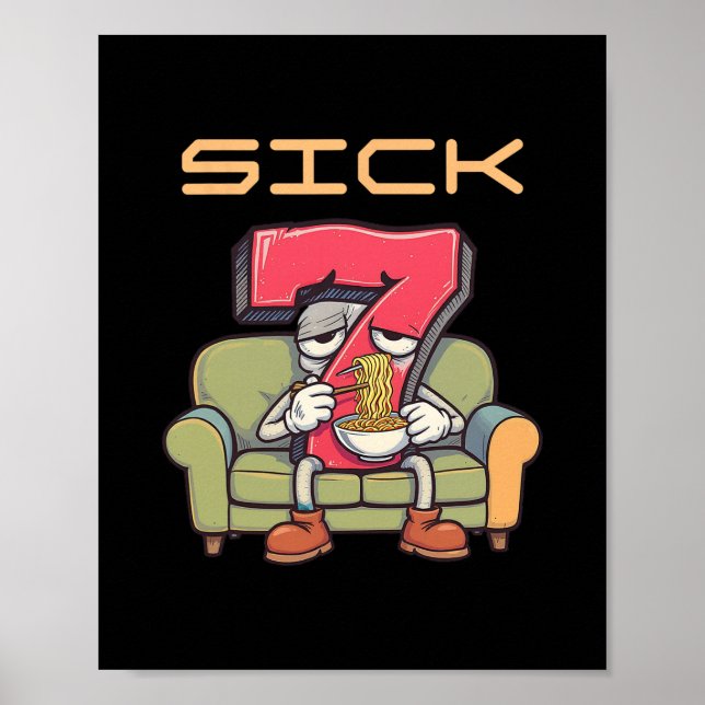 Sick Seven 67 Meme Six Seven 1  Poster (Framsidan)