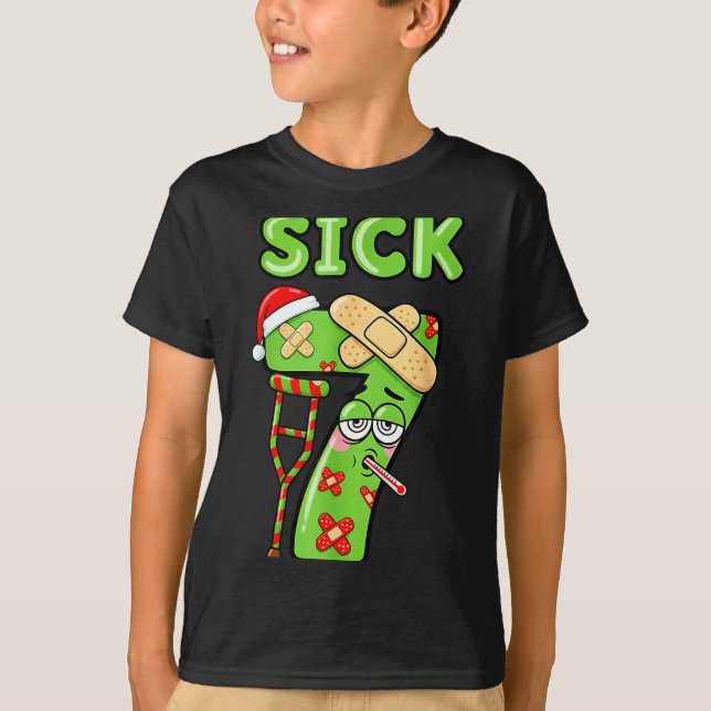 Sick Seven Meme 67 Number Santa Hat Christmas Men  T Shirt (Framsida)