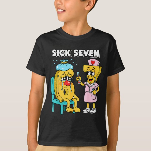 Sick Seven Meme Six Seven Sick 7 Funny Nurse Women T Shirt (Framsida)