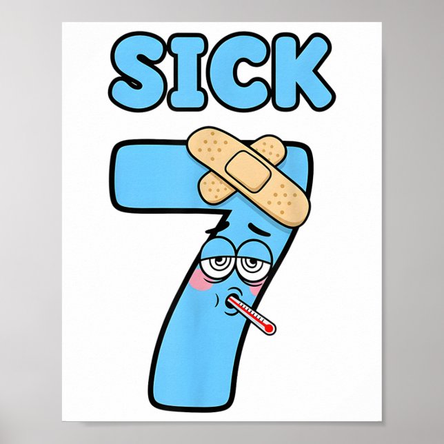 Sick Seven Meme Tee 67 Six Seven Funny Wordplay _1 Poster (Framsidan)