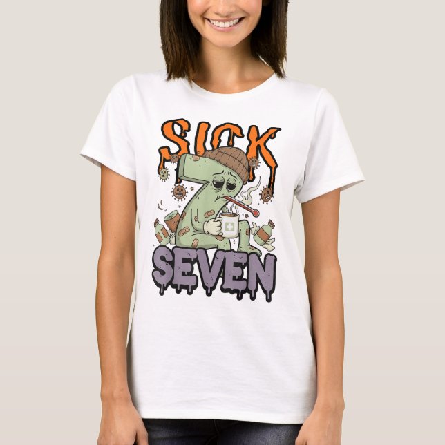 Sick Seven Meme Tee 67 Six Seven Funny Wordplay Ha (Framsida)